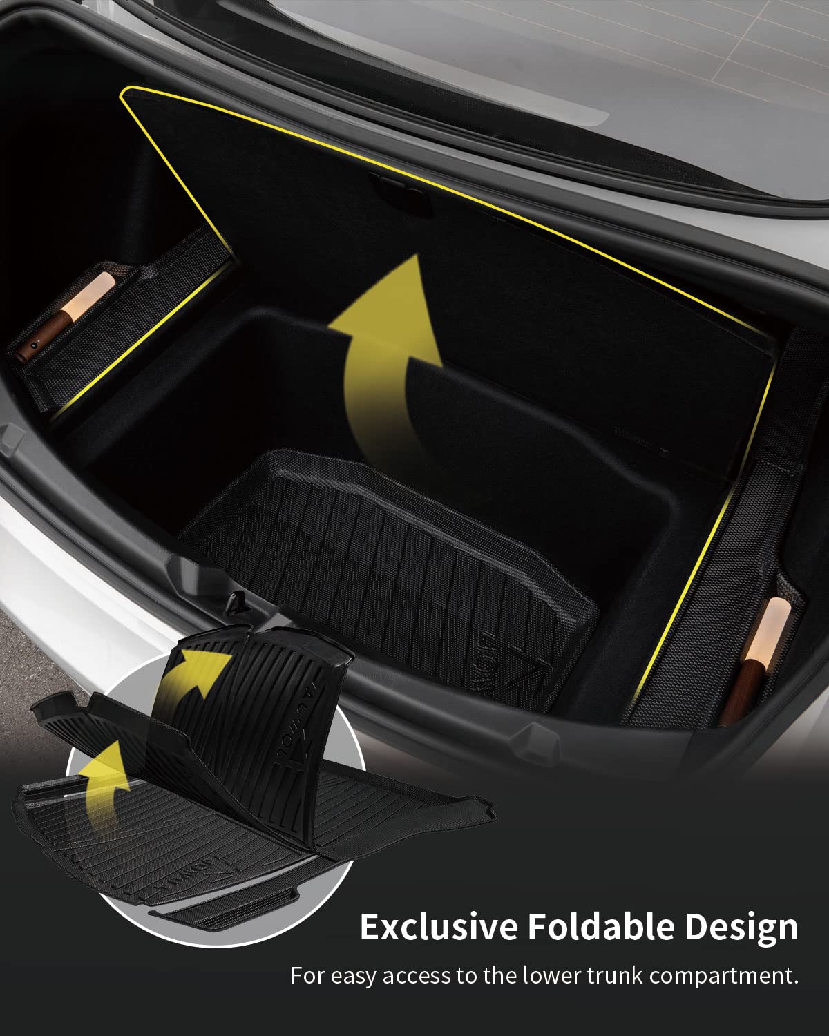 Amazon.co.jp: JOWUA 全天候型トランクライナー Tesla 2021-2023