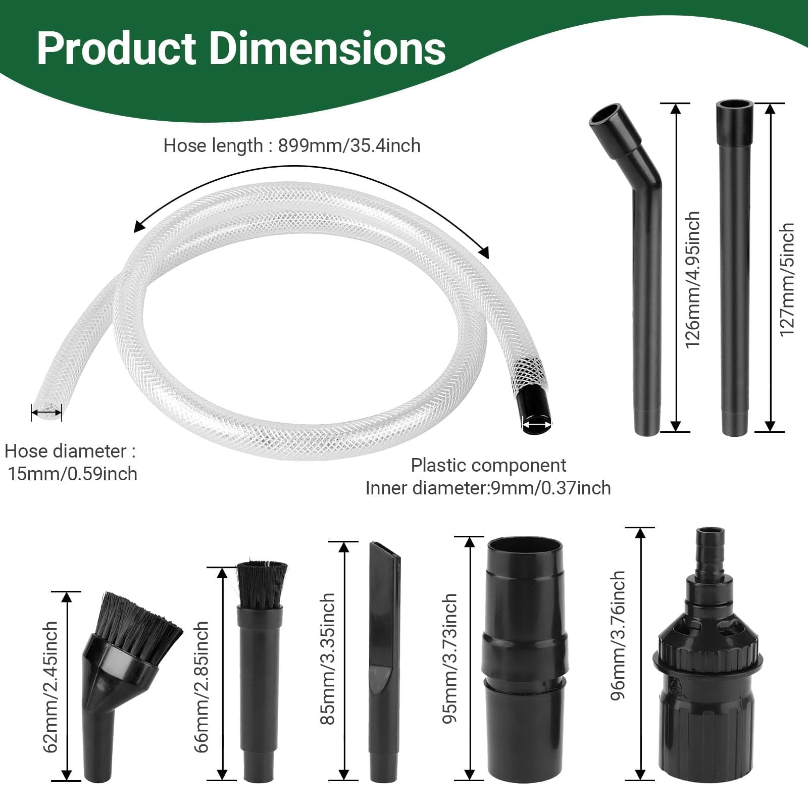 Amazon.com - EZ SPARES Micro Cleaning Nozzle Kit, Universal Vac