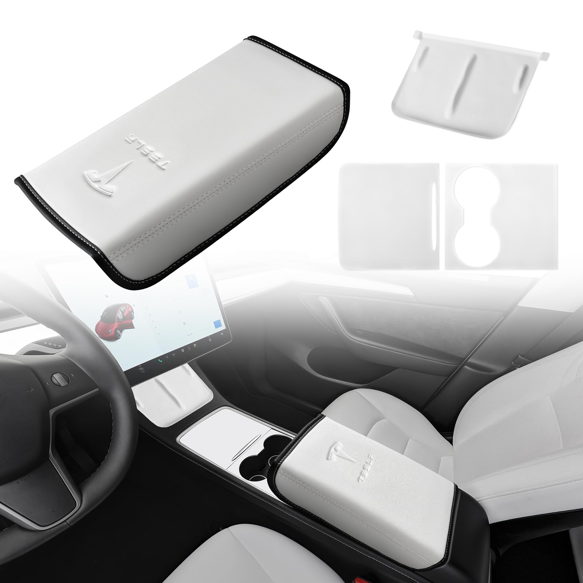 Amazon.co.jp: POKUNG センターコンソールカバー 3個 Tesla Model 3/Y