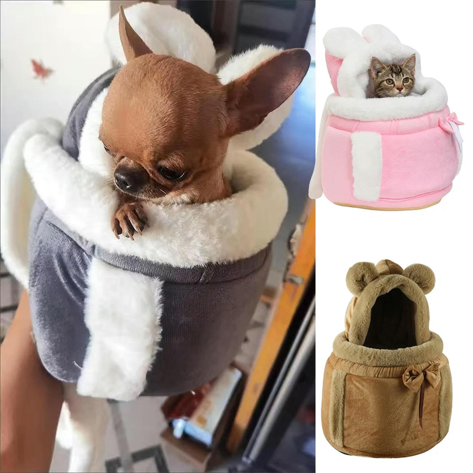 Trasportino Gatto Travel All'aperto Chihuahua Cucciolo Per Cani Zaino Inverno Inverno Che Trasporta Borse Per Cani Di Piccola Cucina A Casa Di Gatto Yorkshire-grigio-s-suit 0,2-1,5 Kg