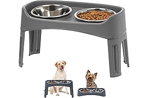 IRIS USA Elevated Dog Feeders: Ultimate Height Customization for Large Dogs