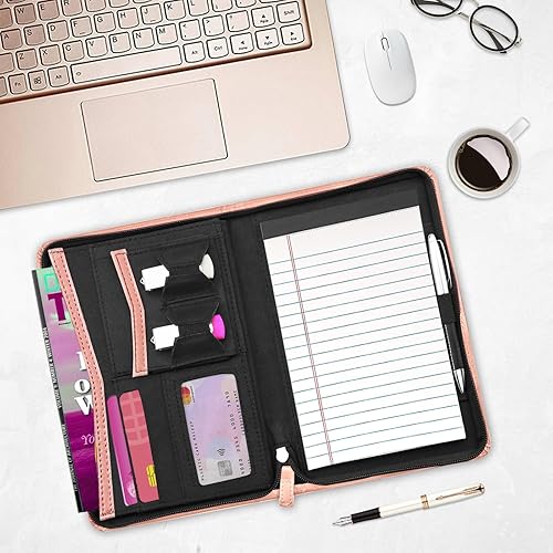 Miniatura 7 de Carpeta Junior PadfolioCurrículum con bloc de notas forrado recargable, carpeta A5, cartera de negocios, funda multifunción, bloc de escritura A5