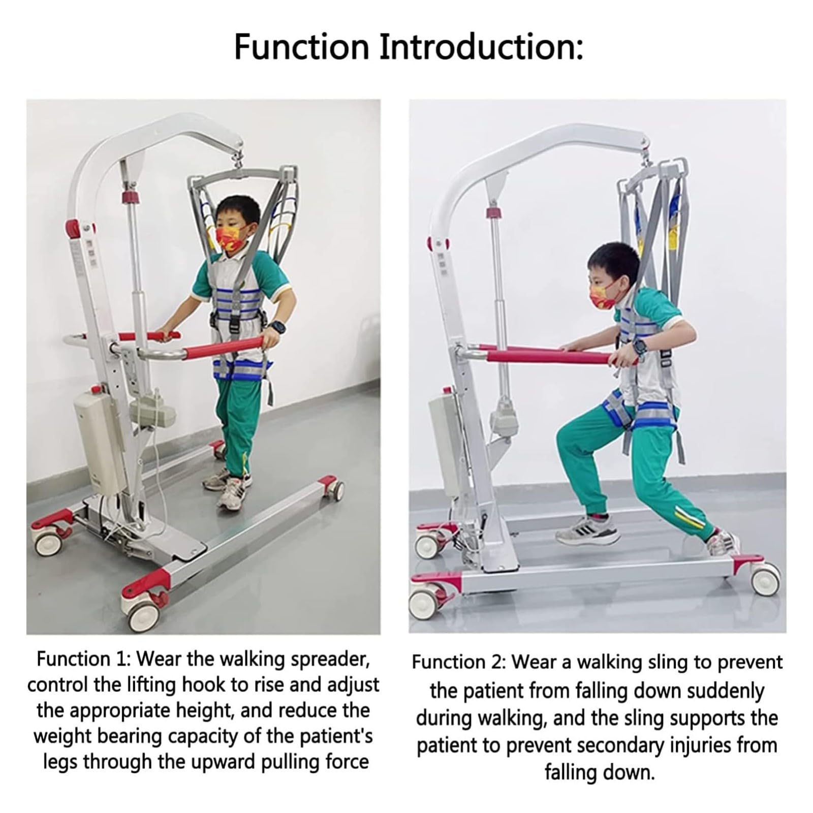 Cinturón De Transferencia Médica De Elevación,Arnés de Elevación de Paciente de Cuerpo Completo,Grúa de Paciente para Adolescente Elevador de Pacientes Correas de elevación