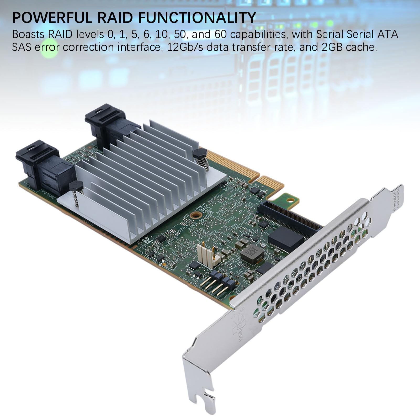 Karta, szybkość Przesyłania Danych 12 GB/s 2 GB Pamięci Podręcznej PCI Express 3.0 z 4 Wewnętrznymi Portami Serial ATA SAS, do Komputerów Stacjonarnych Serwery Stacje Robocze