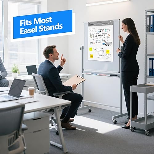 Miniatura 5 de Nortix Papel de carta, almohadillas adhesivas de caballete, papel de gráfico para profesores, súper adhesivo y resistente a las manchas, mini papel