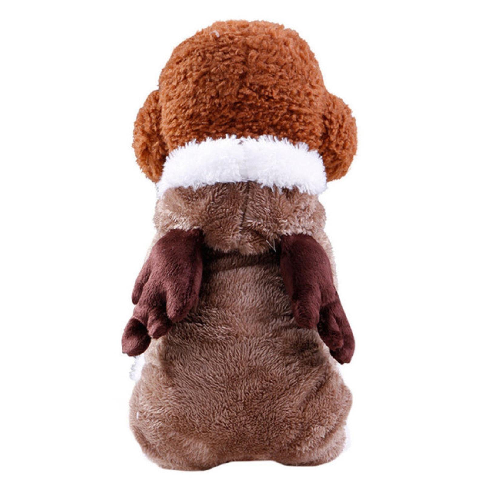 Vêtements de chien isolants veste d'hiver en molleton doux pour chiot frileux
