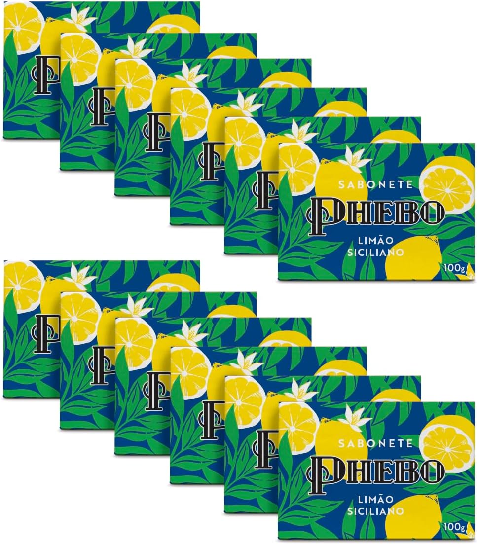 Phebo Sabonete, Limão Siciliano, 100g, 12 unidades