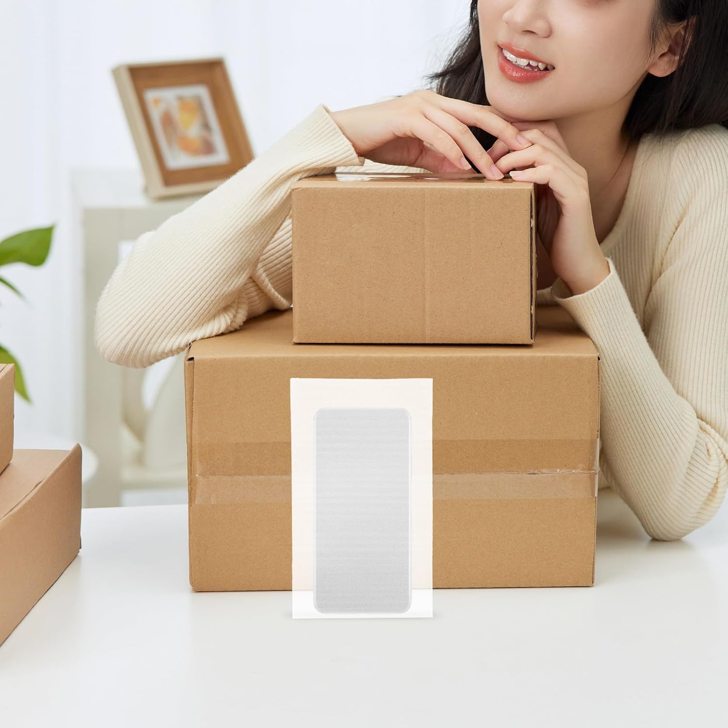 CALLARON 100pcs White Epe Foam Pouches Packaging Material with Cushioning Effect for Shipping and Daily Storage Reusable Foam Wrap Sheets
