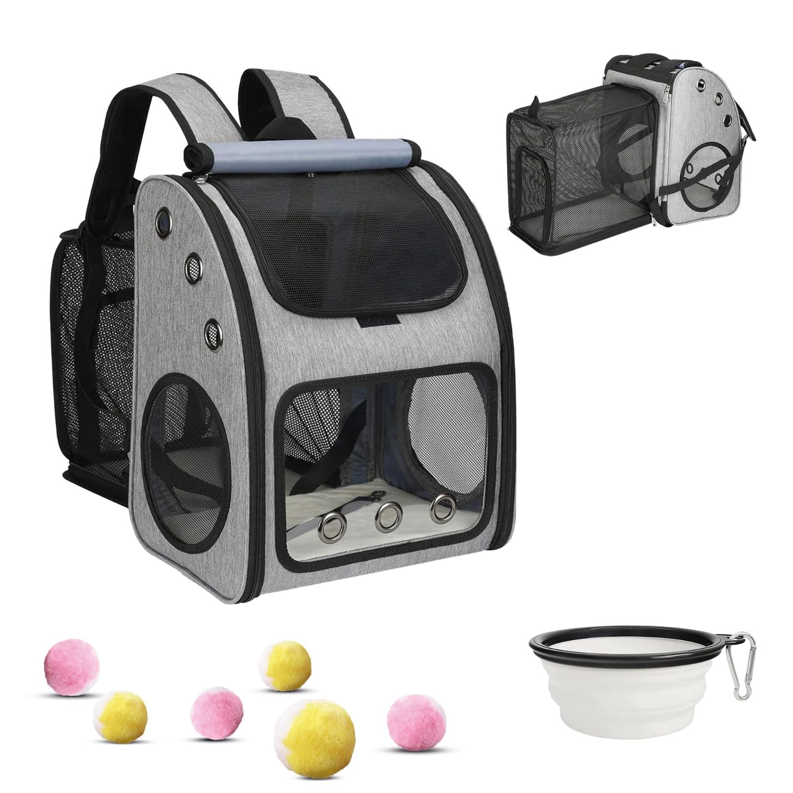 Upgraded Large Cat Backpack Carrier Expandable (Up to 33 lbs) with 6 ...