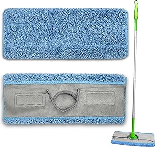 2 Pcs Microfiber Pads Compatible with Swiffers Sweeper | Washable for Swiffers Sweeper Pads Refills - Floor Cleaning Mop Head Pads Work Wet and Dry, Sweeper Microfiber Cover Pads