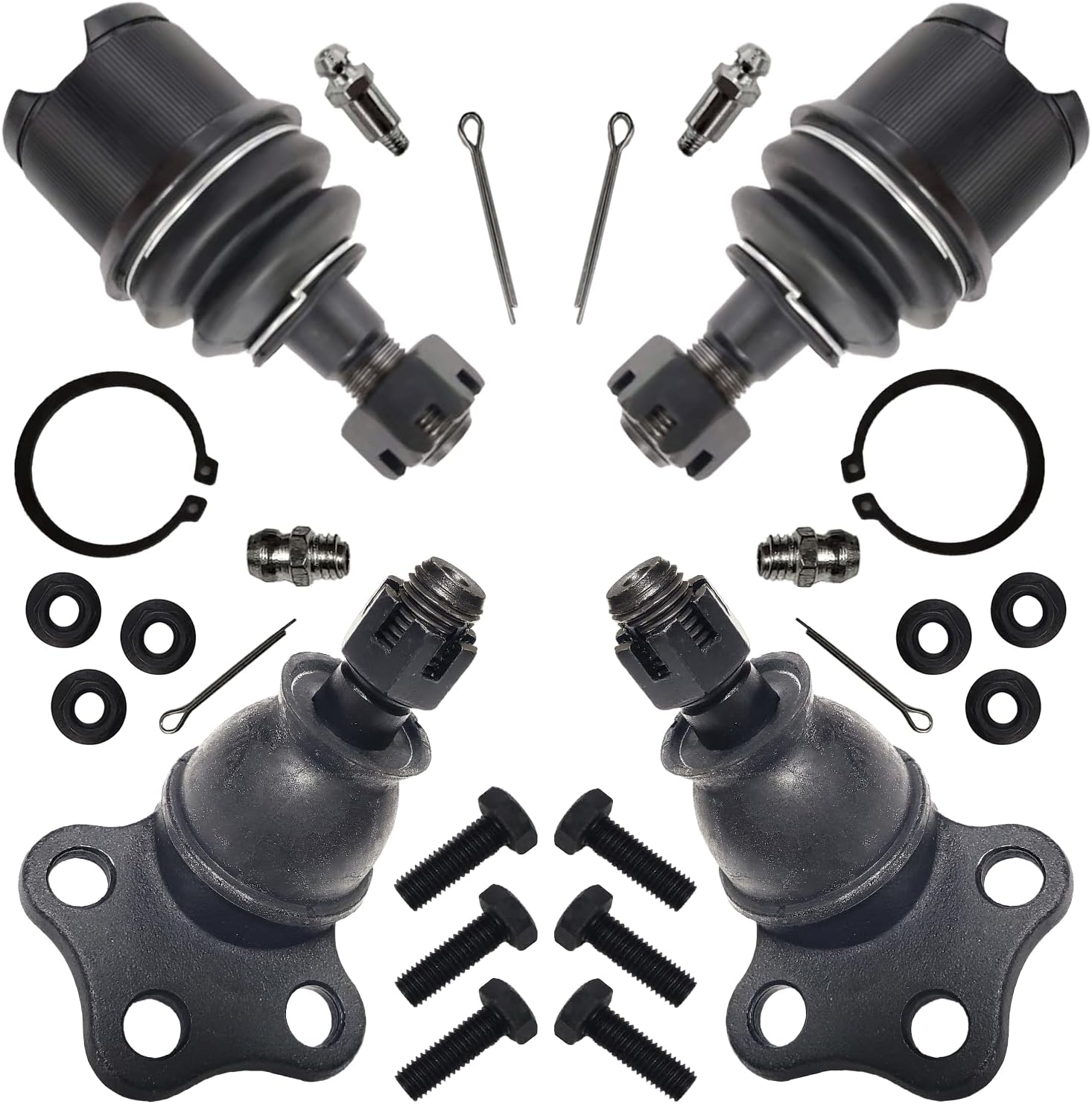 Front Ball Joint Upper and Lower Kit K7392 K7395 for Dodge Dakota 2000-2004, for Dodge Durango 2000-2003 RWD Suspension Kit 4PCS