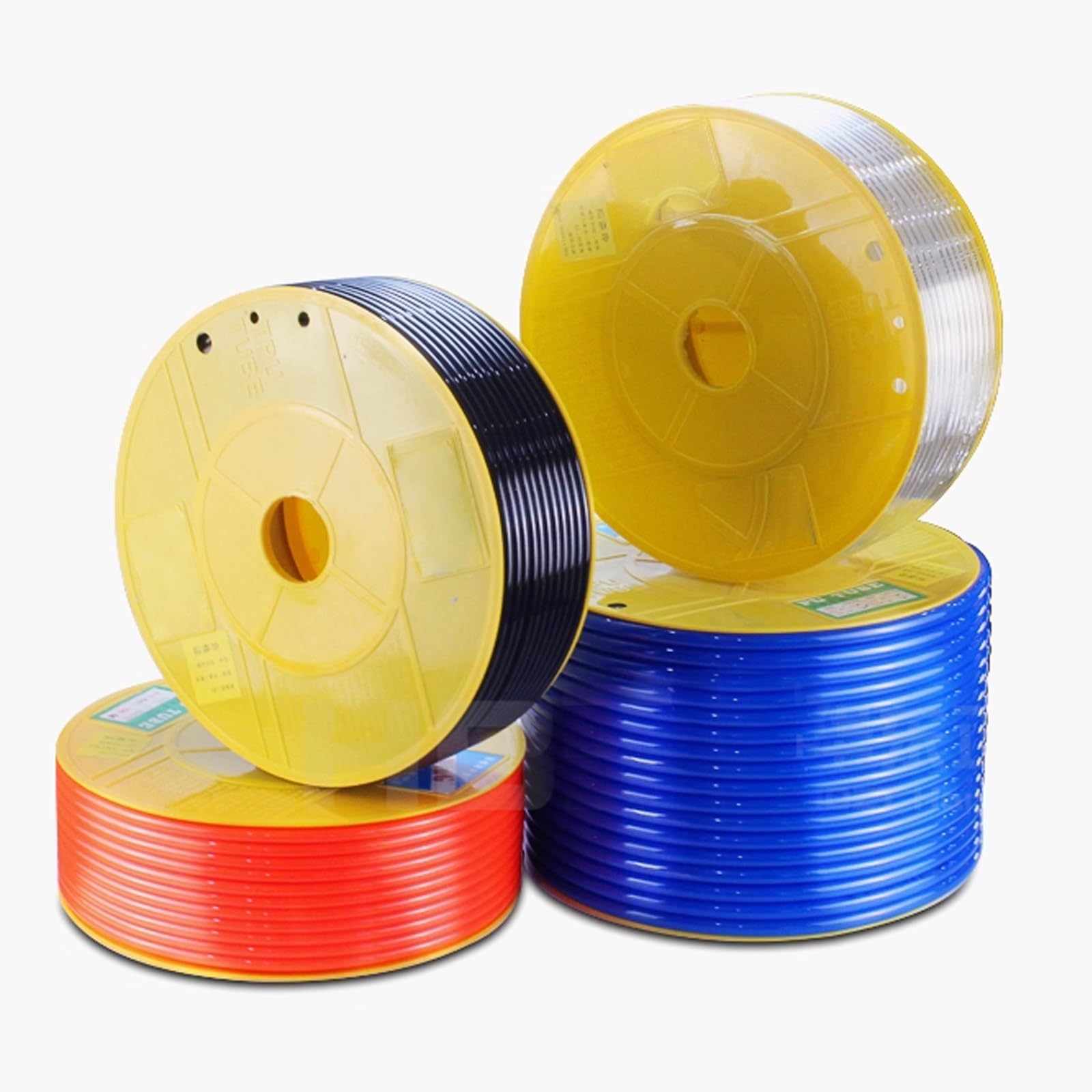 Manguera Neumática Flexible de Poliuretano de 80M, Manguera de Aire con Tubo de Poliuretano (Transparente, 12 * 8mm)