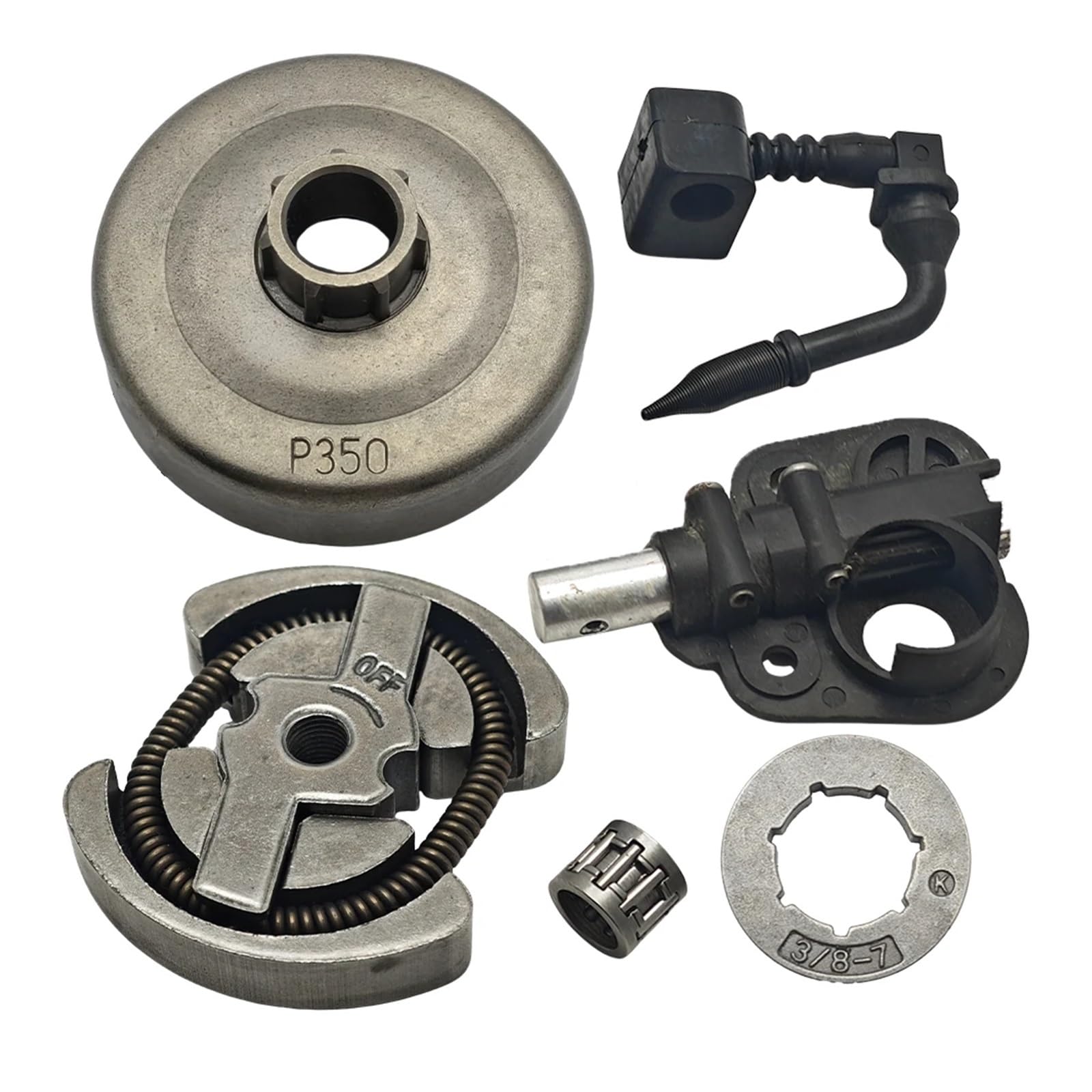 Kit roulement de tambour d'embrayage 3/8 et pignon pour tronçonneuse 350 351 370 390 420