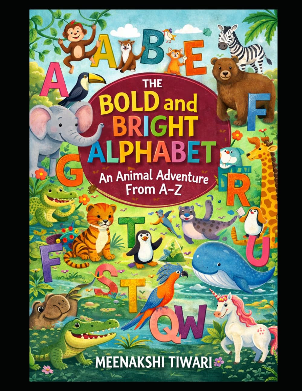 The Bold And Bright Alphabet:An Animal Adventure From A-Z: A Fun & Educational ABC Journey with Cute Animals for Toddlers and Preschool Kids
