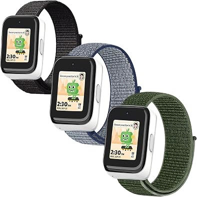 BlackPro 2/3Pack Compatible with SyncUP KIDS Watch Band Replacement, 20mm Breathable Nylon Loop Kids Watch Band with Quick Release Pins for Sync UP Watch