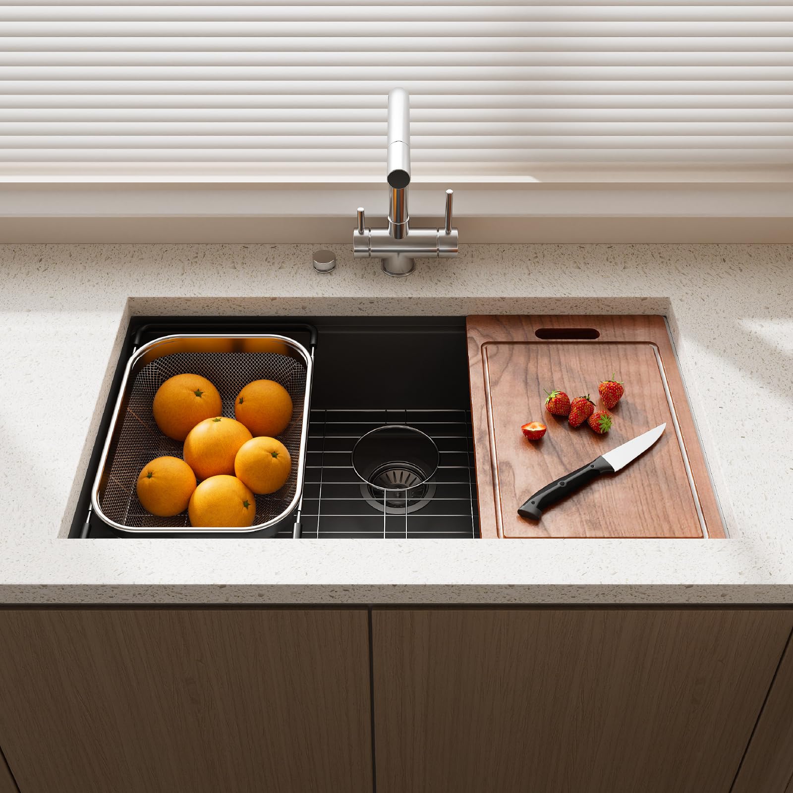 KINKIB 20 Inch Drop-in Kitchen Sink Stainless Steel, Topmount Kitchen - View #7