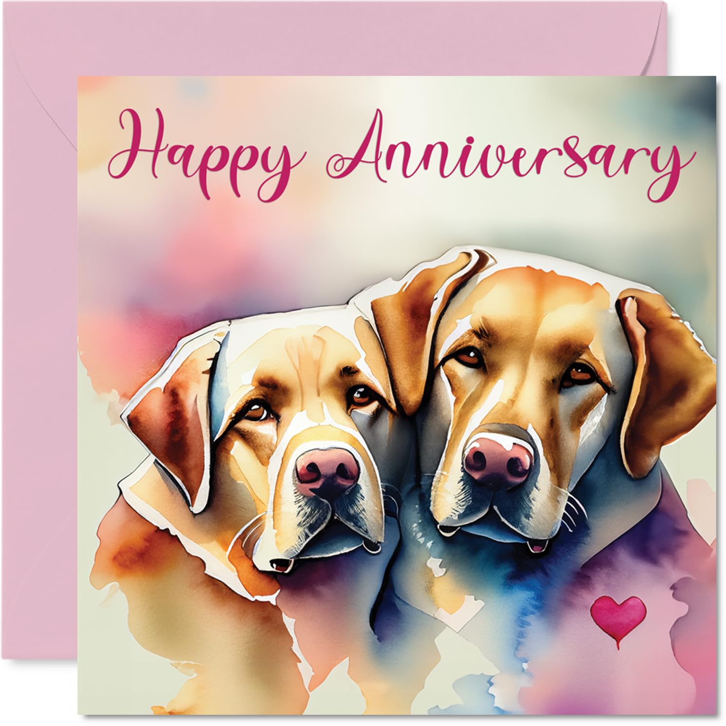 Fun Anniversary Card - Animals in Love - Cheeky Happy Anniversary Card for Women Men, 145mm Joke Humour Anniversaries Greeting Cards