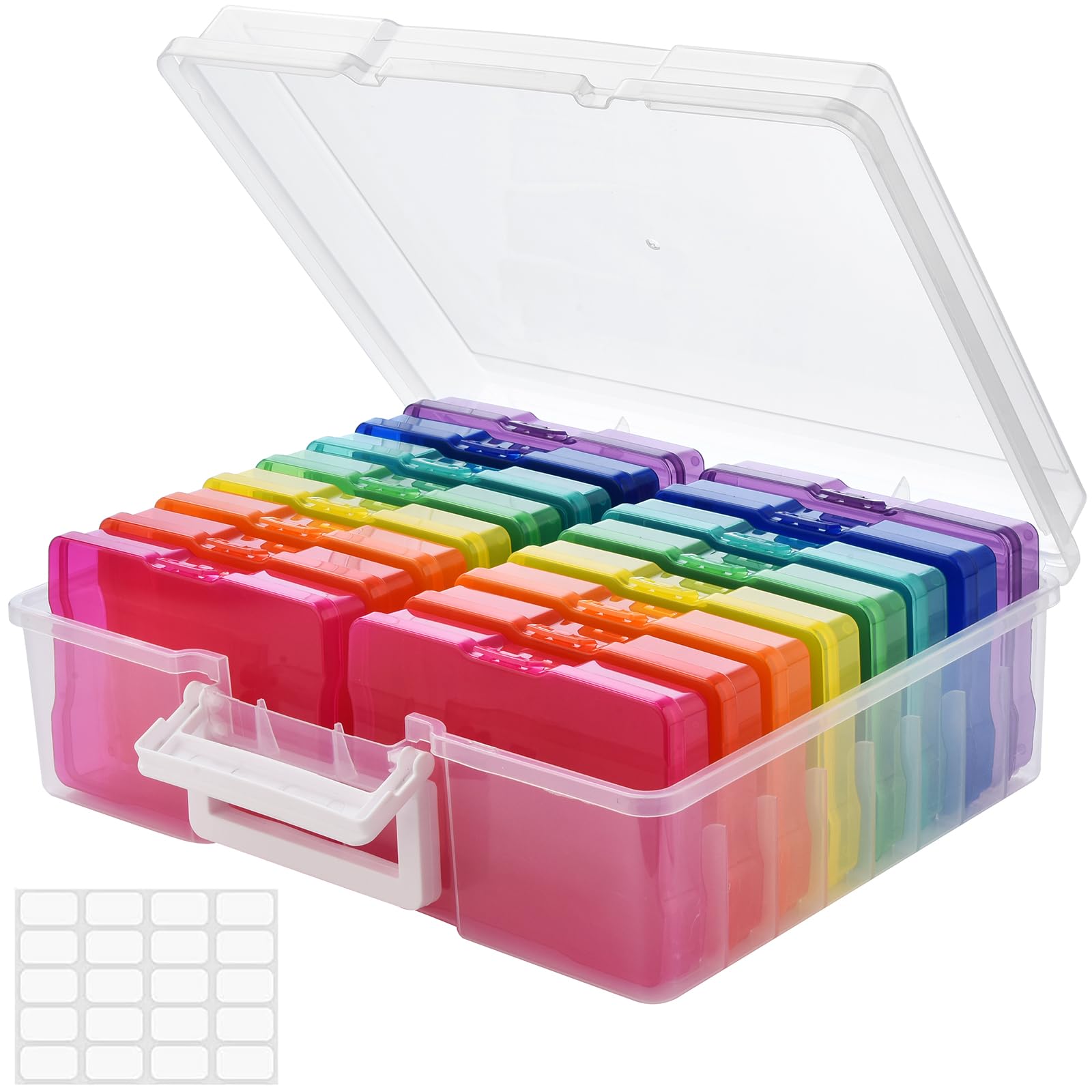 Amazon.com: ALINK Photo Storage Box with Handle, 4
