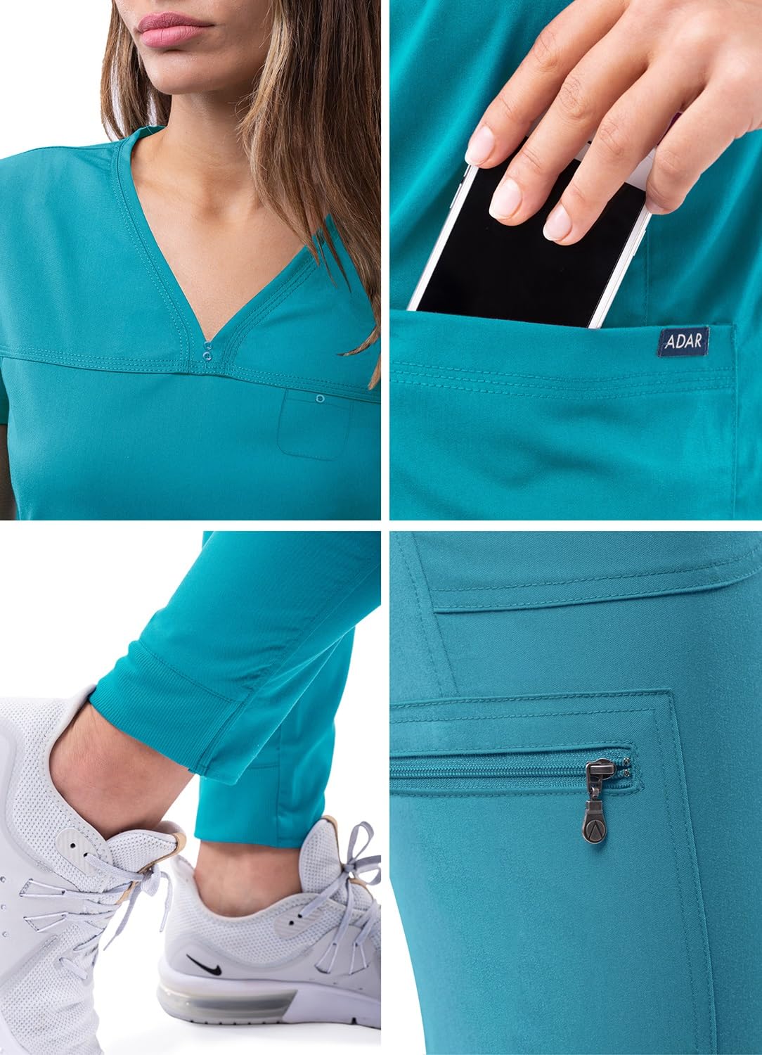Adar Pro Erica Movimento Booster Impostata Per Donna - Dolcecuore V-Collo Top & Yoga Pareggiatrice Pantaloni