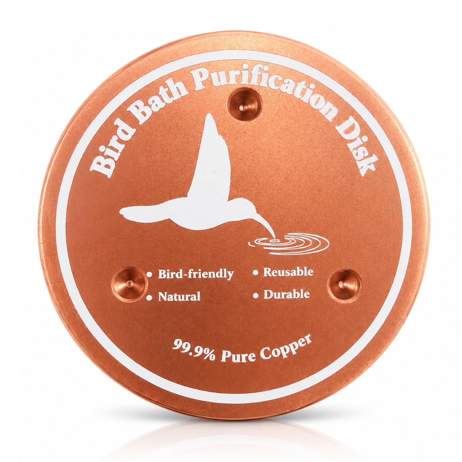 Bird Bath Copper Disk, Self-Cleaning Purification Disc (B)