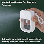 8 Pcs Portable Card Spray Bottles, 38ml Refillable Cosmetic Perfume Bottle, Moisturizing Sprayer Box Cosmetic Container, Atomizer, Spray Empty Bottle for Alcohol Hand Sanitizer Freshener