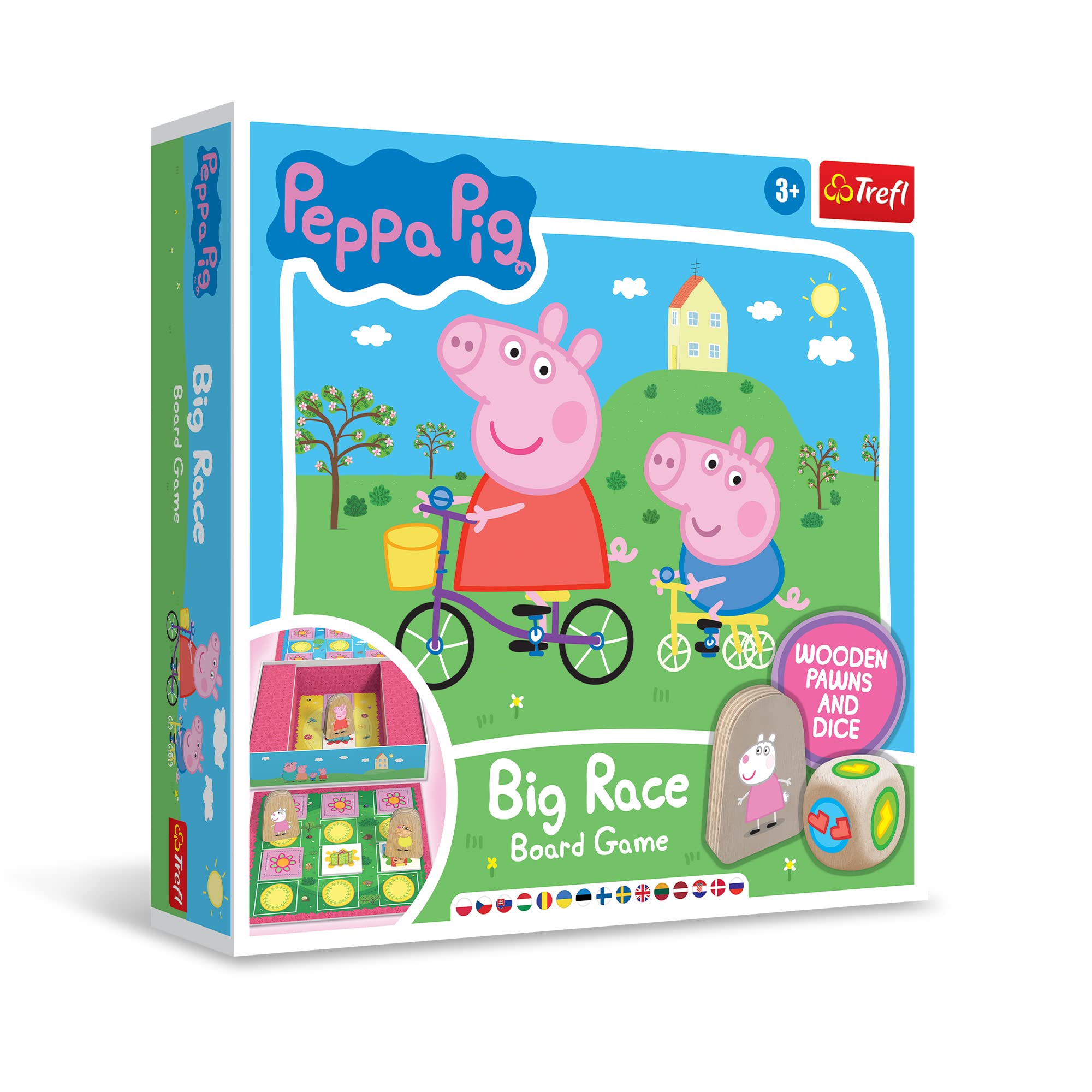 Hasbro Peppa Pig Rutschen Und Leitern – Brettspiel Für Kinder Ab 3 Jahren, Mit 4 Spielfiguren