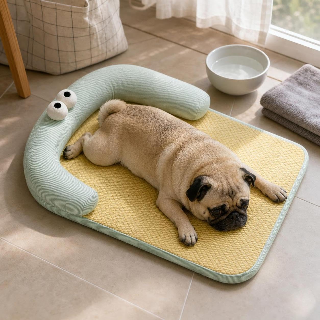Cuccia per cani piccoli, tappetino estivo con memory foam per animali domestici, per il, Style 1