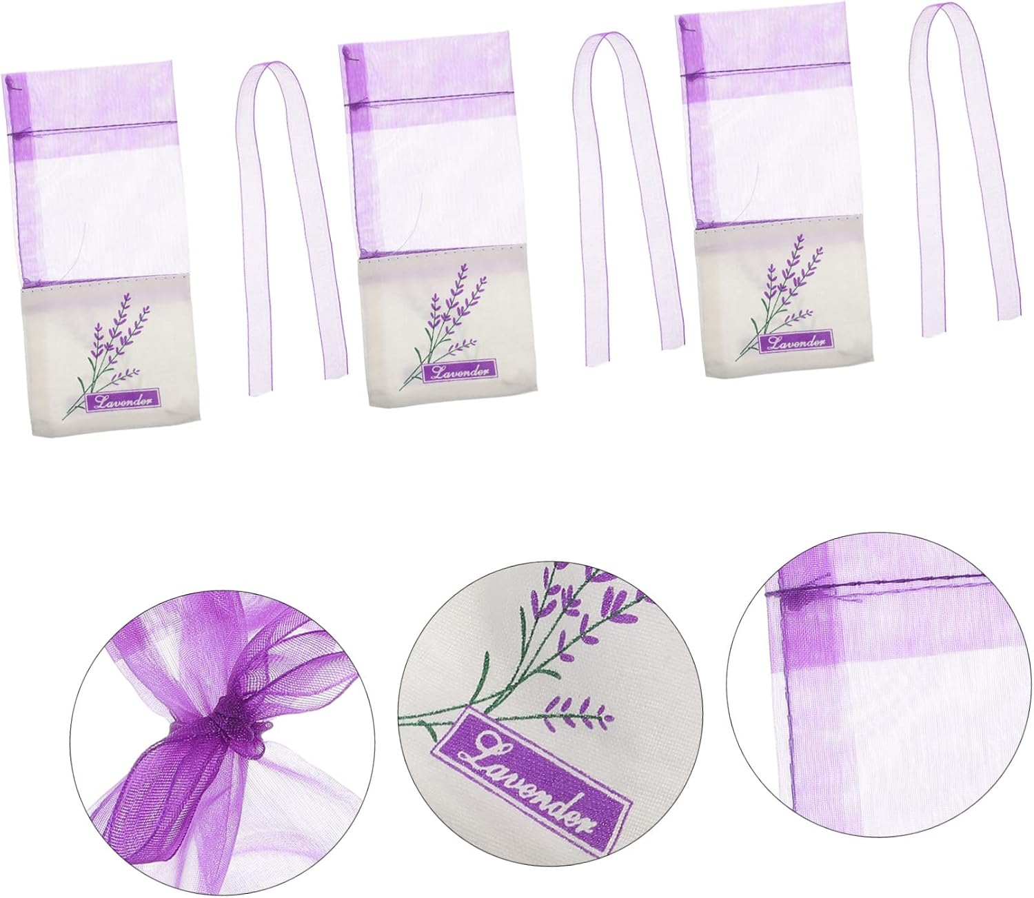 Cabilock Lavender Sachets for Empty Sachet Bags Lavender Bags Cotton Portable Fragrance Scented for Home