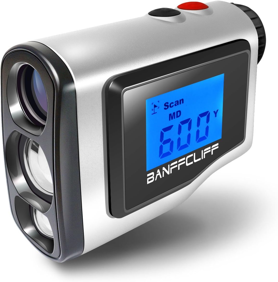 1.8" LCD Screen Display Golf Rangefinder, 656Yard/ 600M Laser Range Finder with Golf Flagpole Lock Fog Mode Distance Correction Water Resistant Laser Distance Measure w/ Carry Case Battery