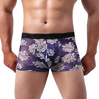 NHNKB Boxer shorts mens underwear plus size mens top boxer underwear transparent briefs breathable underwear for men unusual boxer shorts mens boxer shorts mens cotton