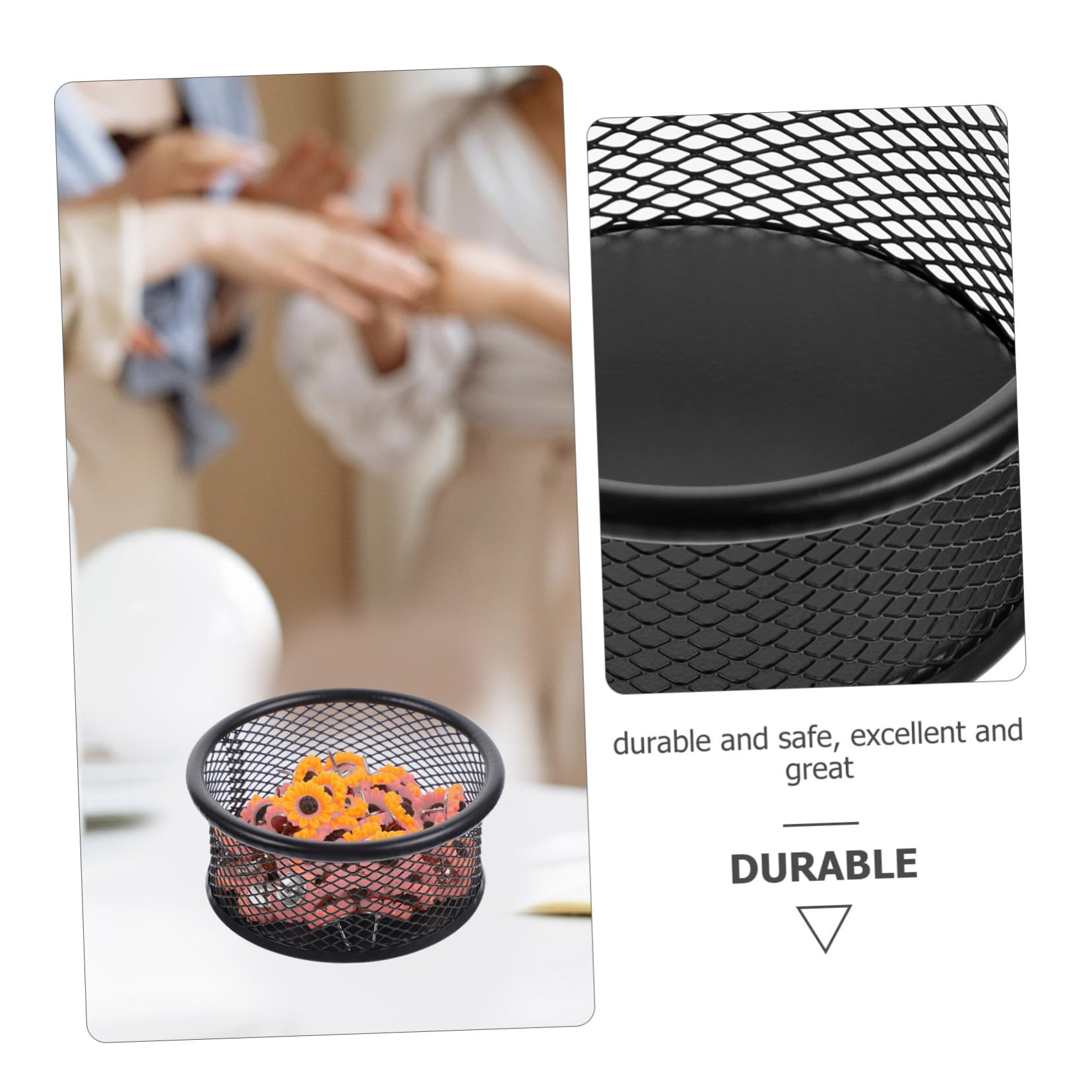 12 Stück Teiliges Metall Büroklammerhalter Runder Mesh Organizer aus Robustem Eisen Multifunktionaler Schreibtisch Aufbewahrung für Büroklammern Reißnägel Schrauben und Kleine