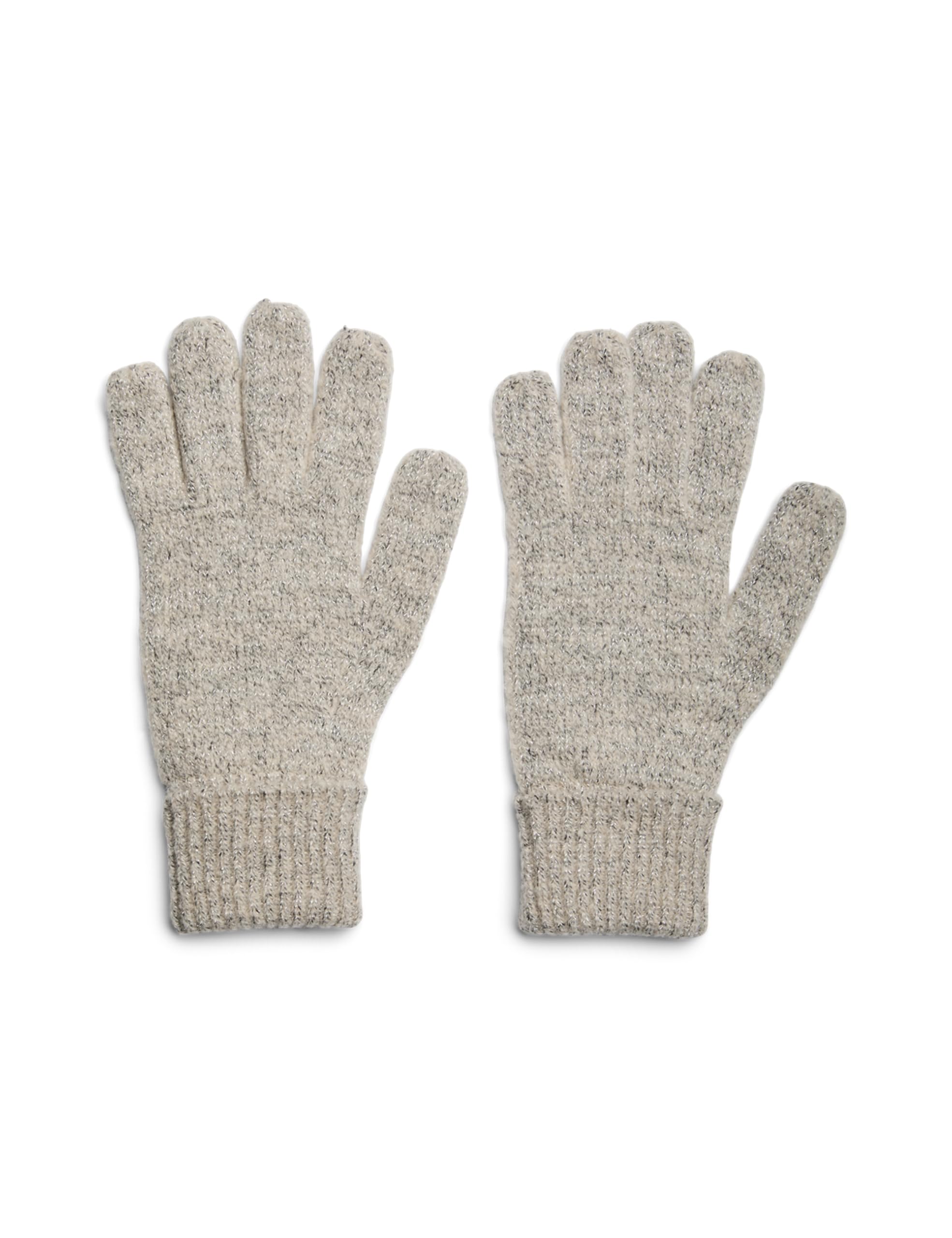 PIECES Pcpyron New Lurex Gloves Noos BC, moonbeam, One Size