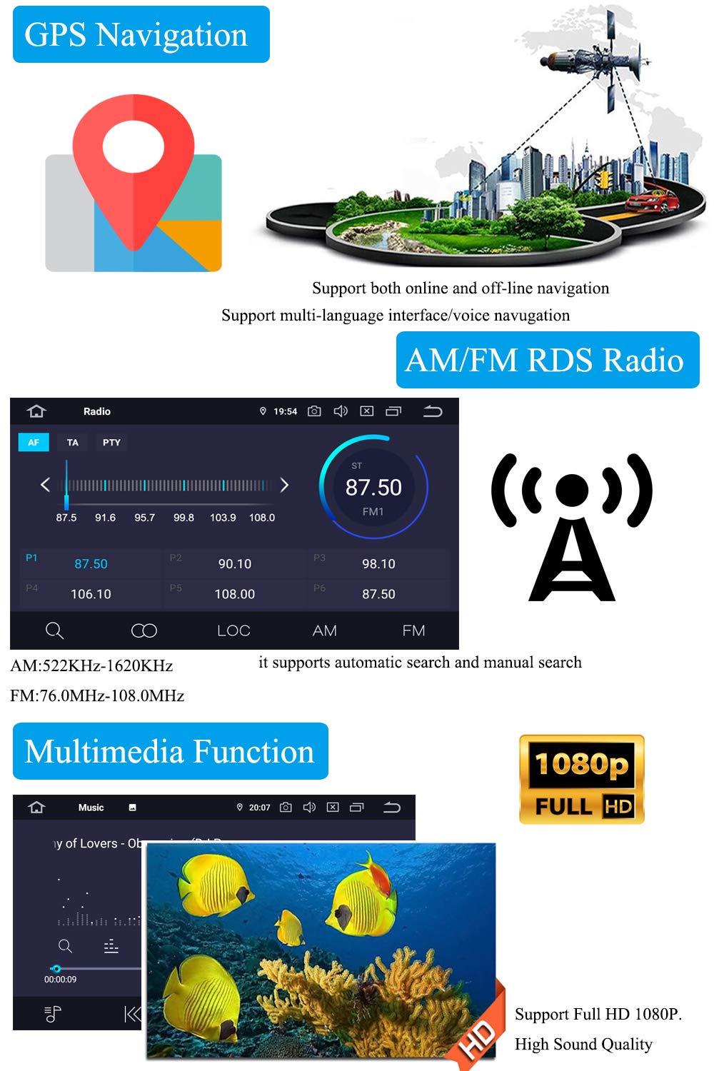 XISEDO Android 9.0 Car Stereo in Dash Car Radio 7 Inch Octa-Core RAM 4G ROM 32G Head Unit with DVD Player for OPEL Astra/Antara/Vivaro/Corsa/Vectra/Zafira(Gray) (with Steering Wheel Control Buttons)