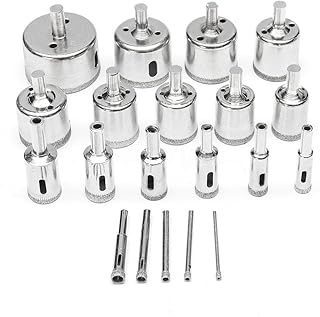 1Pcs Diamond Drill Bits for Ceramic, Glass Drill Bit Holes Saw Drill Bit for Glass, Marble, Granite Stone, Pots, Tiles, 4mm-45mm 17 Sizes for Choose