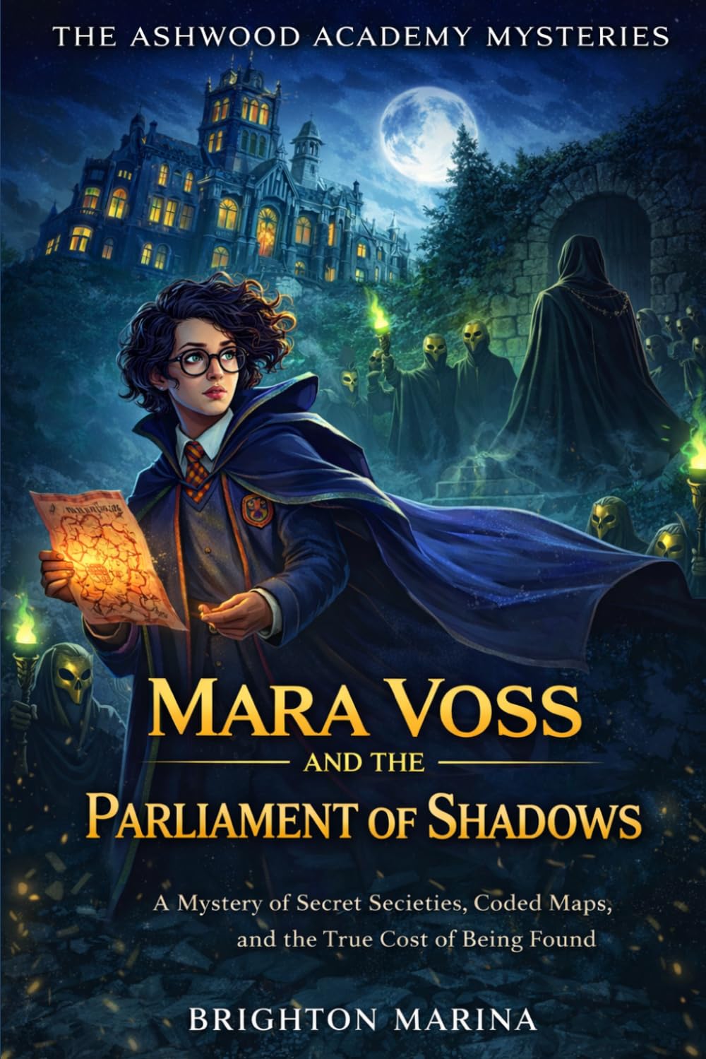 Mara Voss and the Parliament of Shadows: A Mystery of Secret Societies, Coded Maps, and the True Cost of Being Found (Ashwood Academy Mysteries, Book 3)
