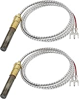 Vista 1 de Generador de termopila Q313A de 36 pulgadas para chimenea de gas, termopar de chimenea de gas de 750 milivoltios, apto para estufas de gas