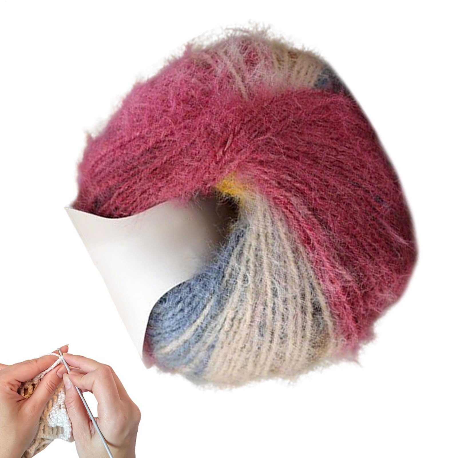 Mezcla de lana acrílica de tacto sedoso y colores vibrantes para proyectos textiles premium