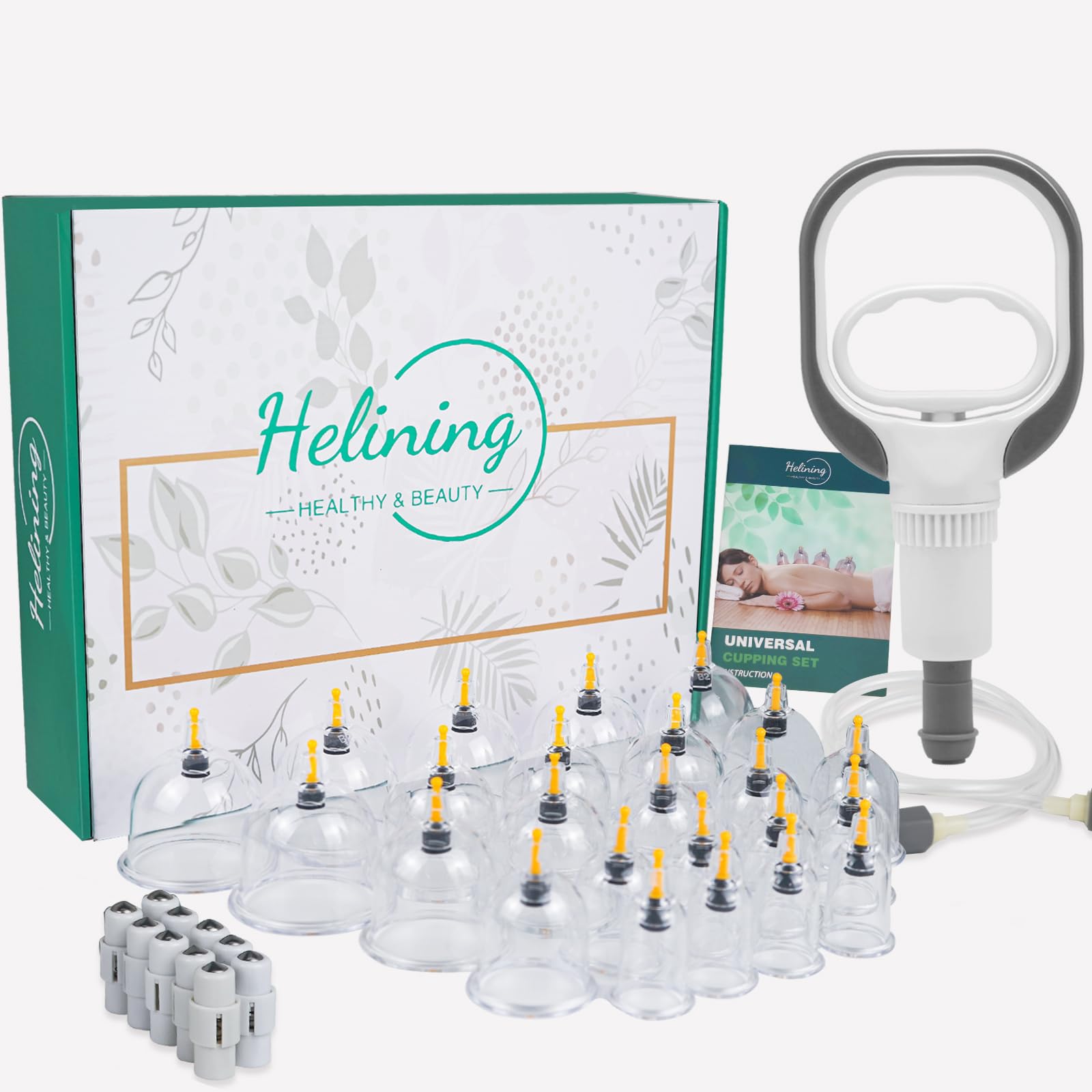 Kit De Ventouses Chinoises – 12 Tasses Pour Acupression Et Réduction Des Tensions (neuf)