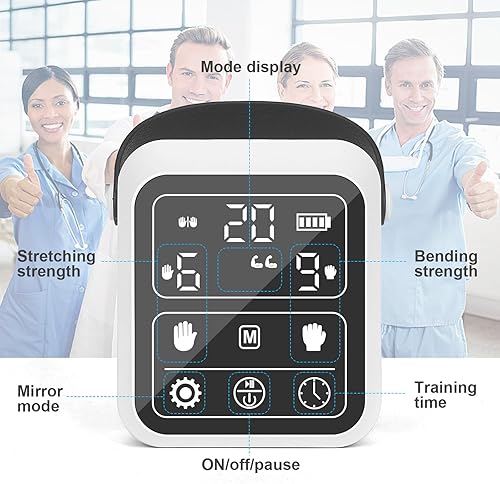 Miniatura 2 de Guantes robot de rehabilitación, dispositivo de entrenamiento de pacientes con disfunción de la mano, hemiplejia cerebral, ejercitador de dedos,