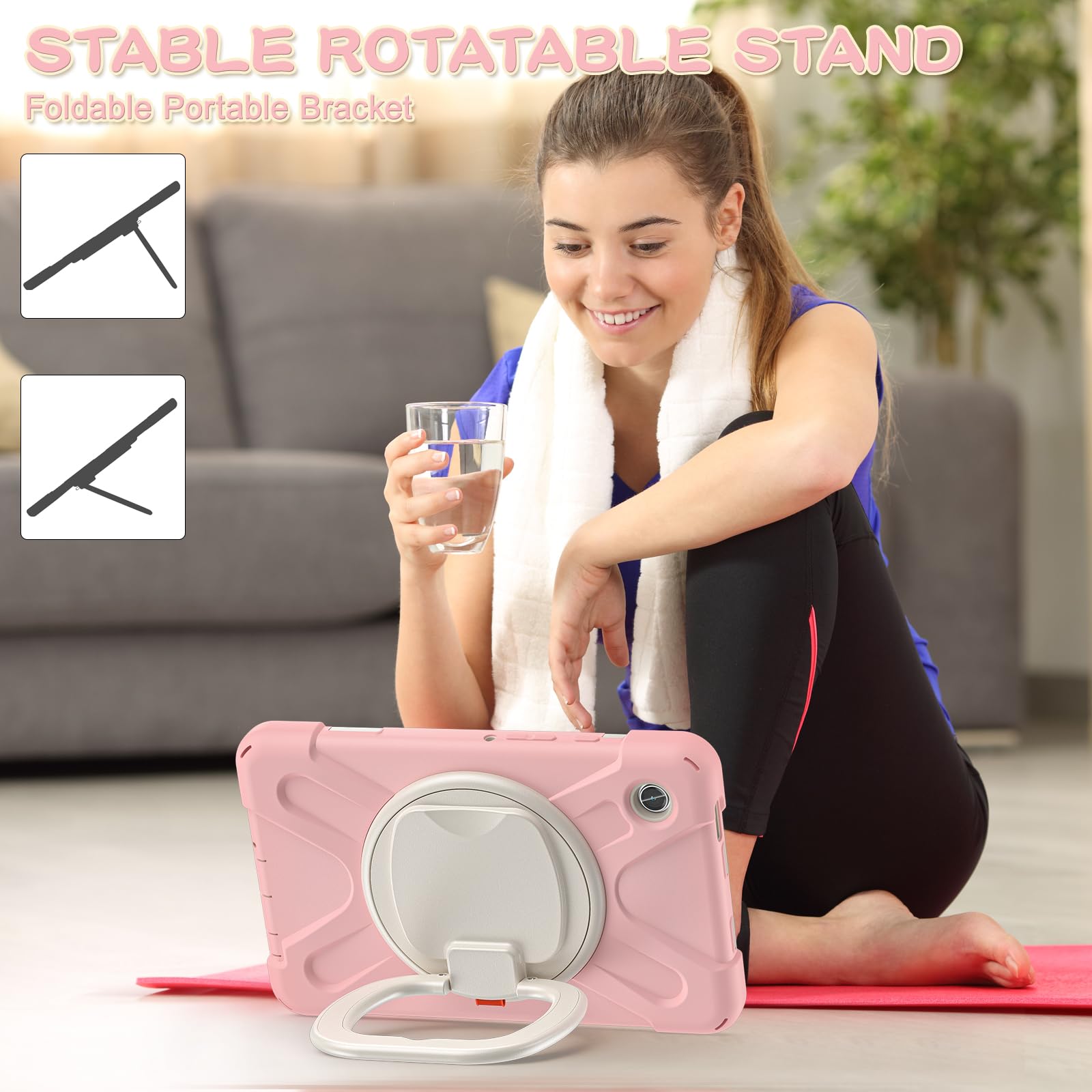 Amazon.co.jp: 360度回転 Galaxy Tab A9+ 11インチ ケース 縦置き 耐