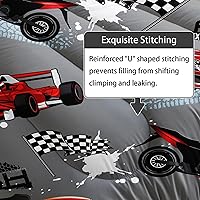 Vista 363 de Axolotl Kid Comforter Set Twin Size,Racing Car Bedding Set for Boys Girls Teen Kids Children Racing Gifts,Race Cars Quilt Bed Set with 1 Comforter 2