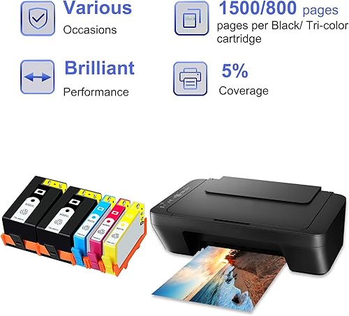 Miniatura 2 de SuperInk Cartuchos de tinta remanufacturados 902 902XL 906 906XL de repuesto compatibles con impresoras HP OfficeJet Pro 6968 6978 6958 6962 6960