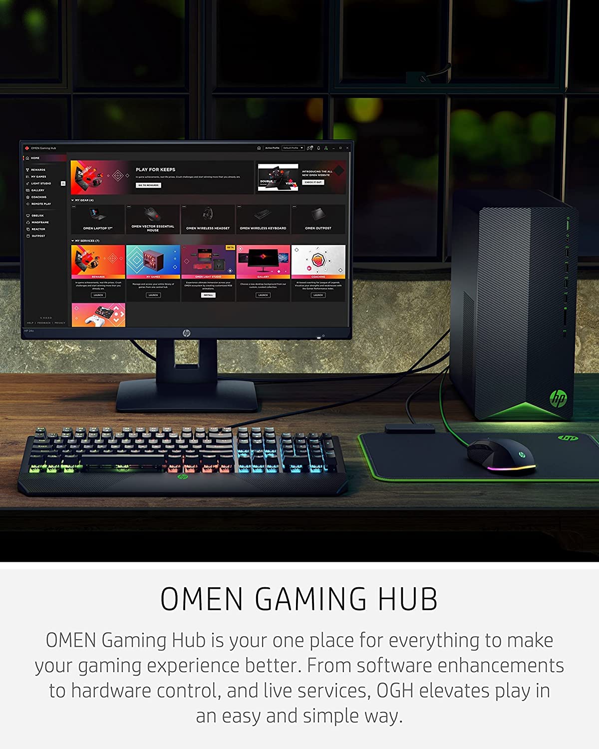 Amazon.co.jp: HP Pavilion ゲーミングデスクトップ NVIDIA GeForce 