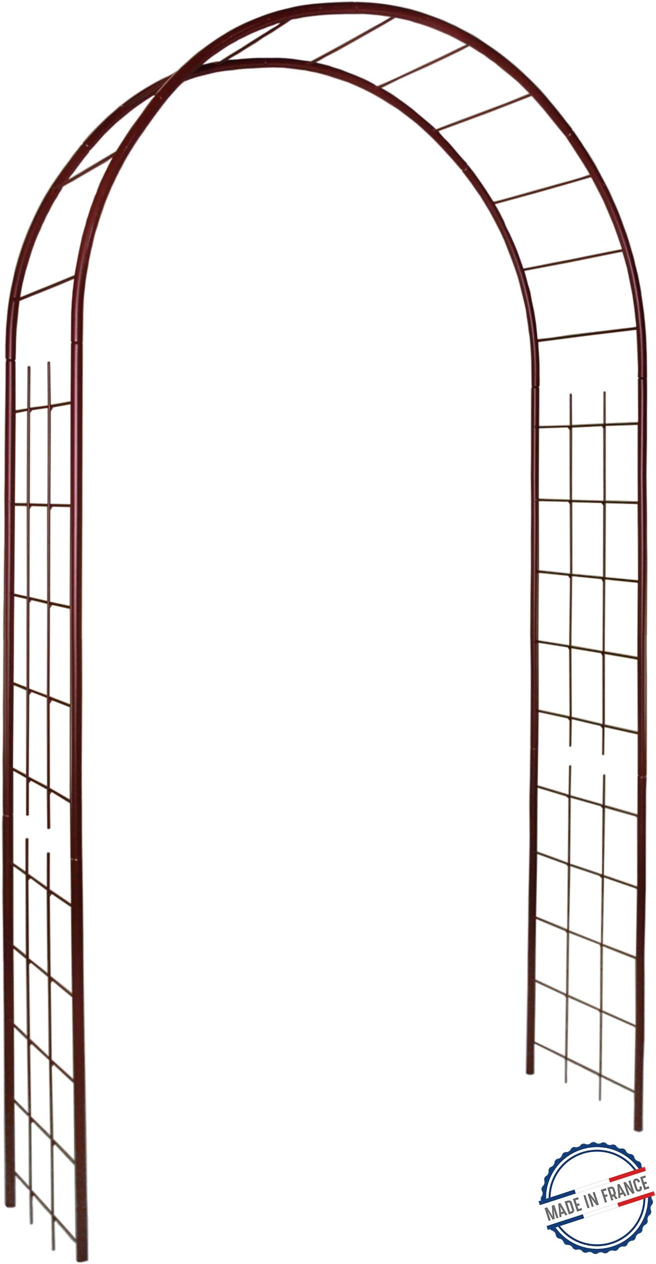 Louis 3146 Windmill Garden Arch Trellis with Iron Metal Distressed Design 130 x 250 cm