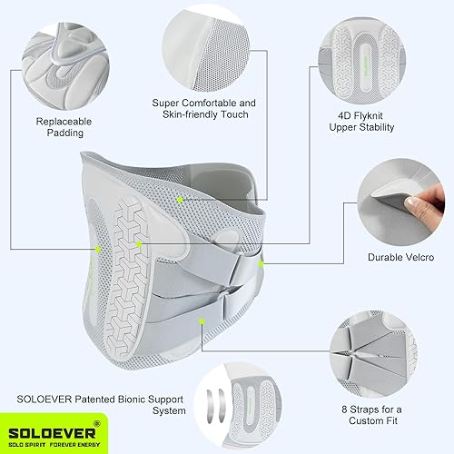 Miniatura 6 de Soporte de espalda para aliviar el dolor de espalda baja con sistema de apoyo biónico, soporte más fuerte y malla transpirable Cinturón de soporte