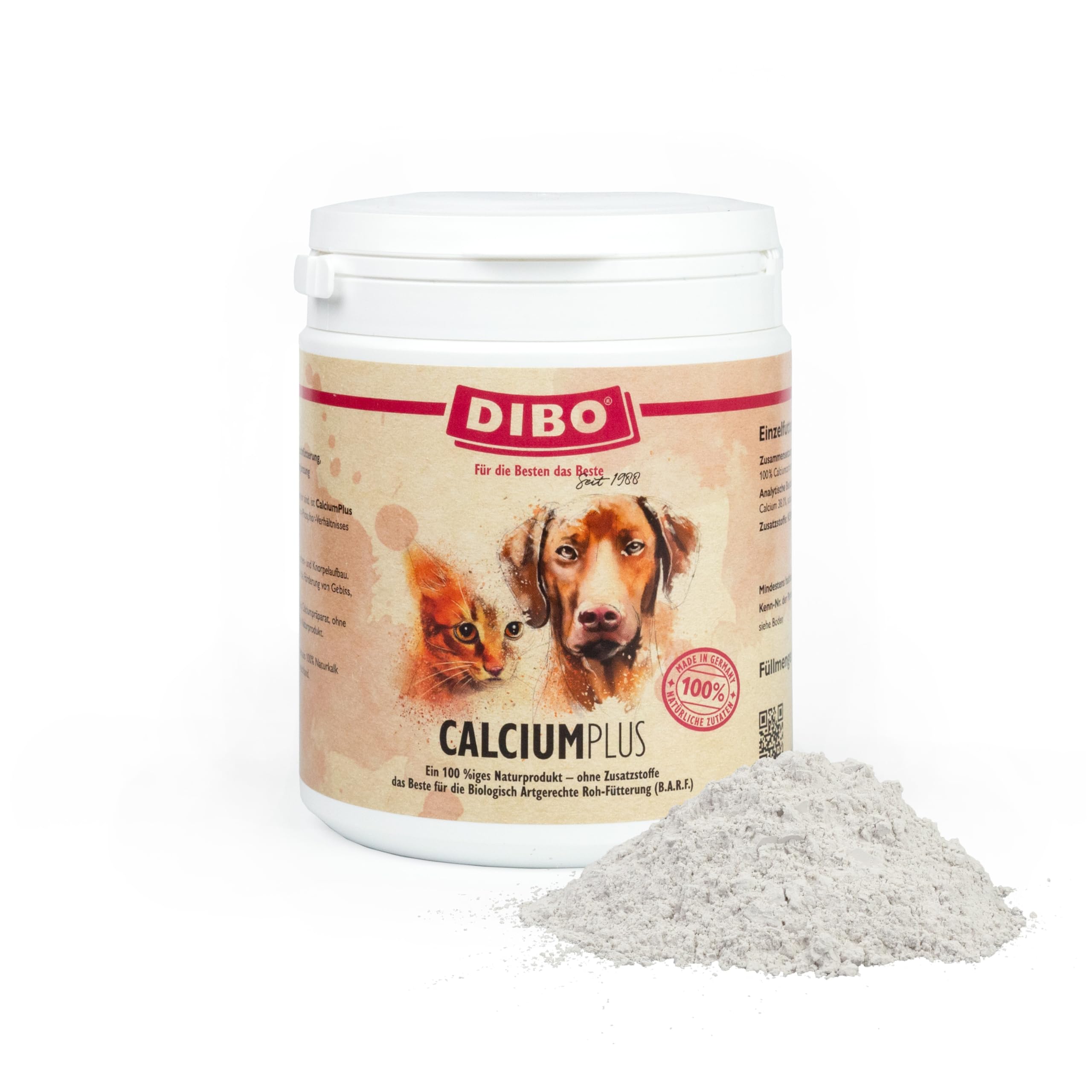 DIBO Calcium Plus 800g Futterergnzung fr Hunde und Katzen