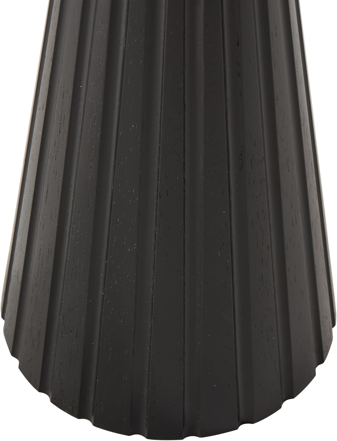 COZAYH Rustic Pedestal End Table, Farmhouse Round Martini Table Wood Plant Stand Drink Table for Small Space Living Room, Bedroom, Black