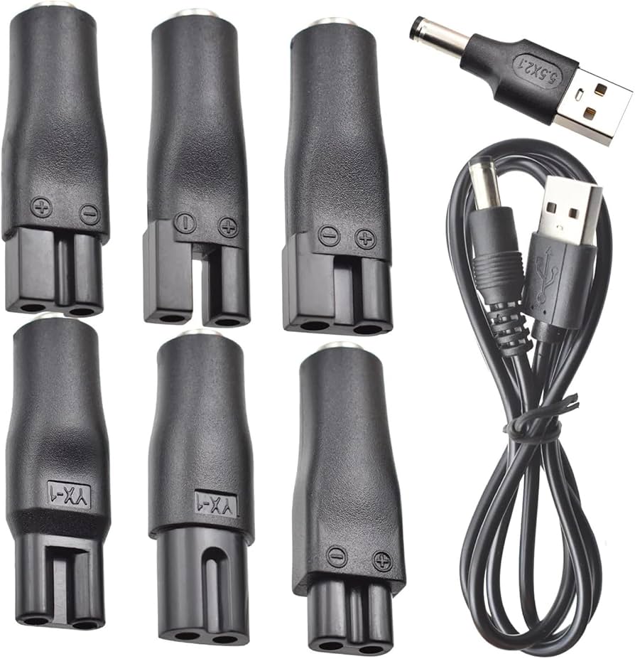 Amazon.co.jp: 7個の電源コード5V交換用充電器USBアダプターセット