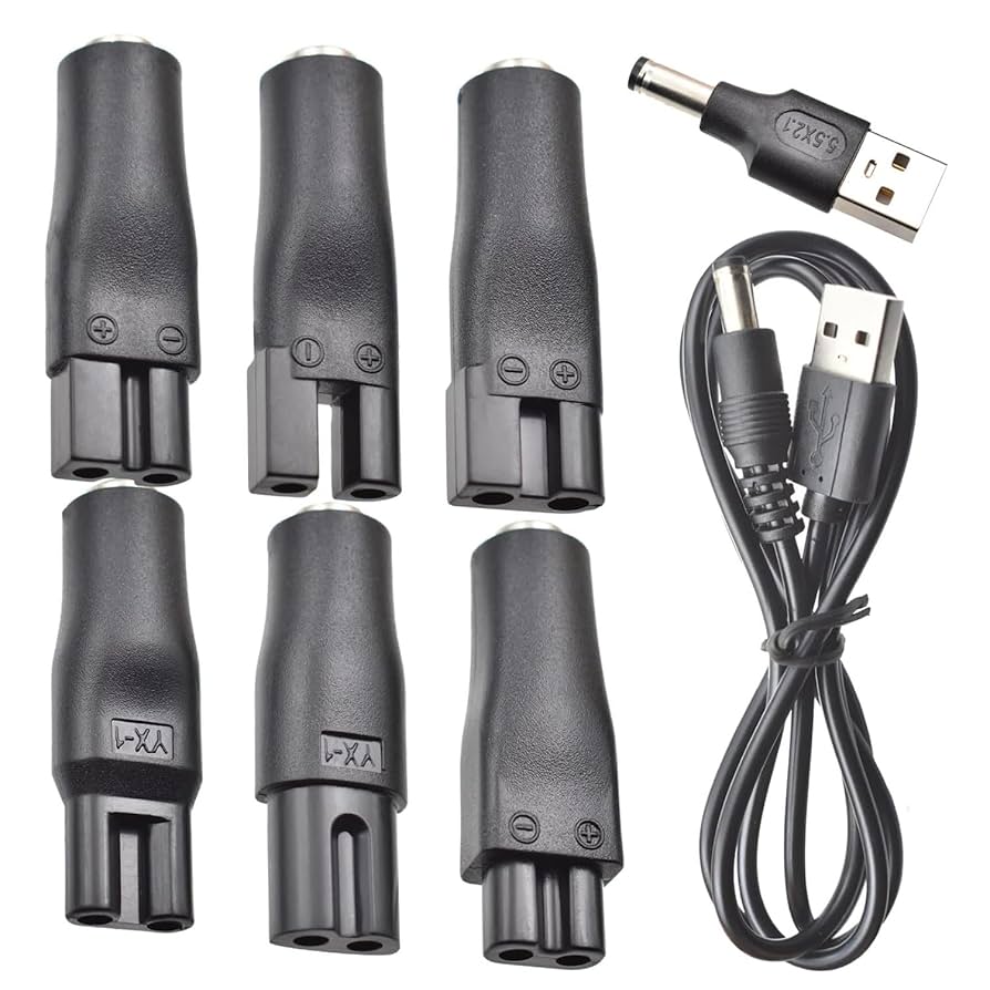 岡部　プロバリカン2本　充電器セット Amazon.co.jp: 7個の電源コード5V交換用充電器USBアダプター