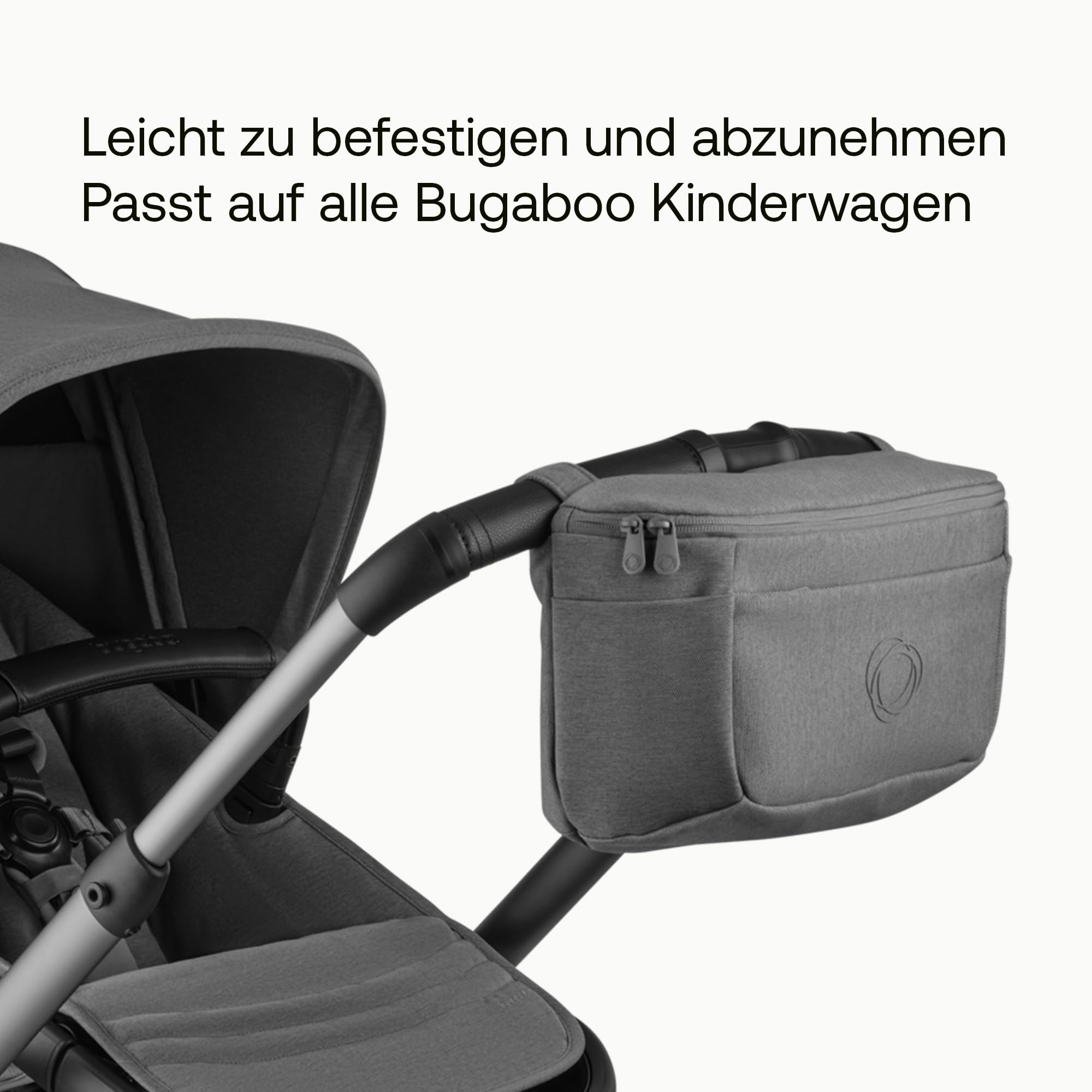 Bugaboo Kinderwagen Organizer-Tasche mit leicht zugänglichen Fächern. Praktisches Accessoire für alle Baby-Essentials in Moon Grey